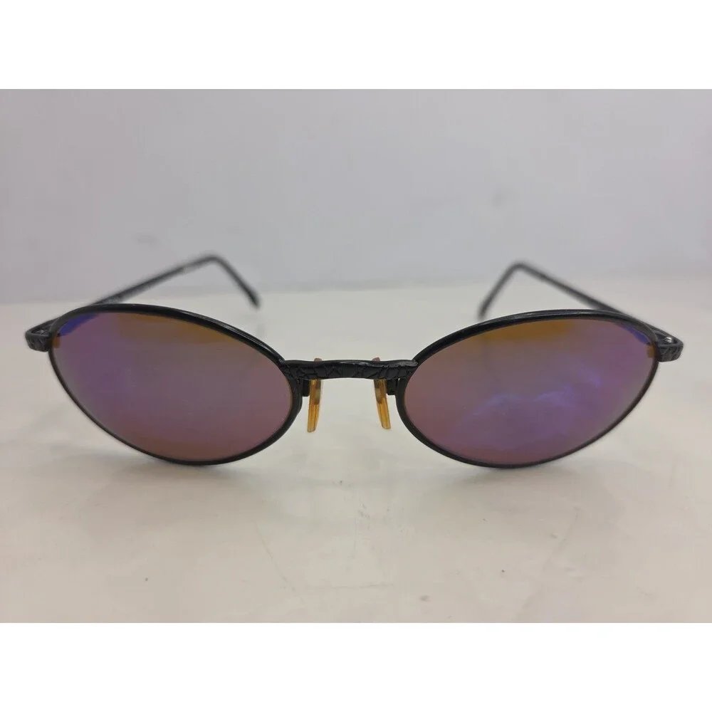 Vintage Men’s Revo 1111 /011 Python Sunglasses Black Python Pattern Frame